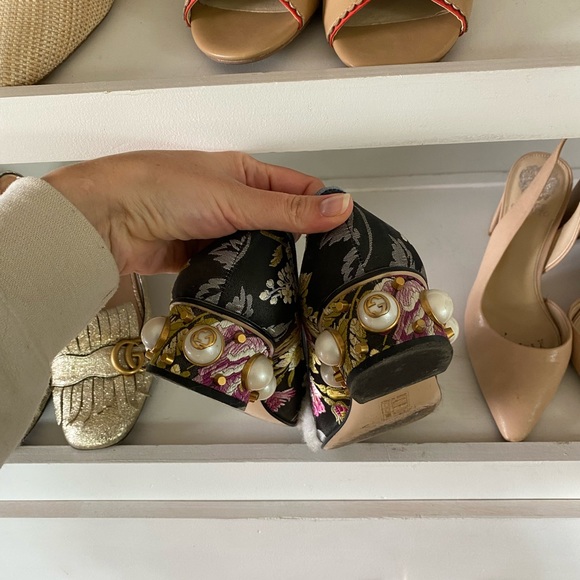 Gucci Kimberly embellished Heels Sz 39.5 - Picture 10 of 11